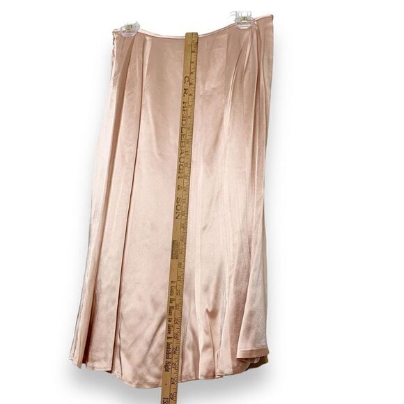 Carmen Marc Valvo Collection Satin Blush Pink Midi Skirt & Top Set Women’s 8/12 - Picture 13 of 16